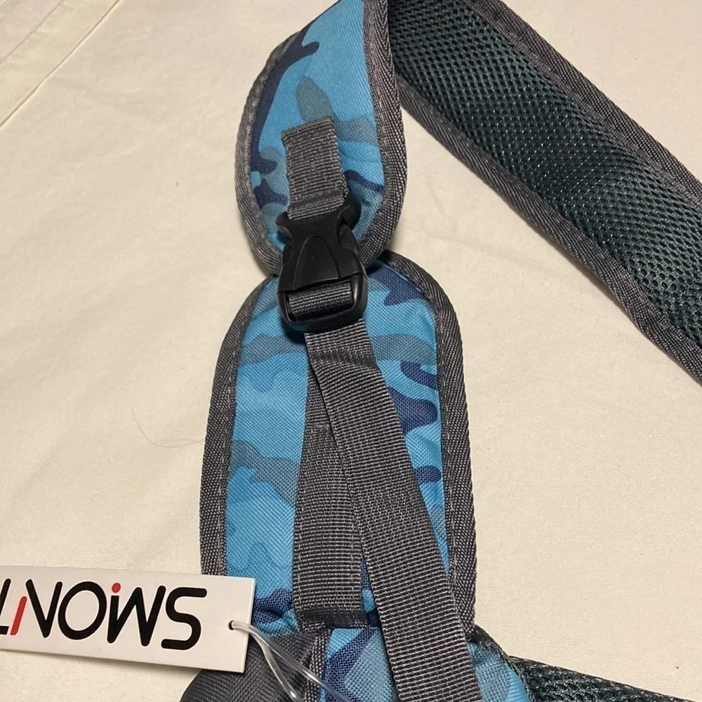 Smont Small Pet Carrier in Blue Cammo Print